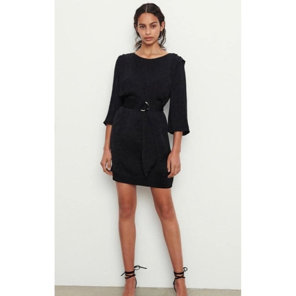 Ba&sh Dress Women’s 1 Doja Dress in Noir Belted Black